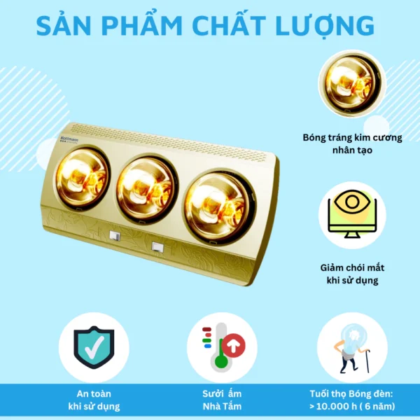 Đèn sưởi nhà tắm